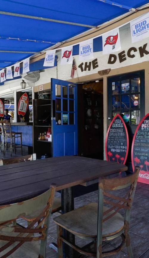 The deck sale restaurant