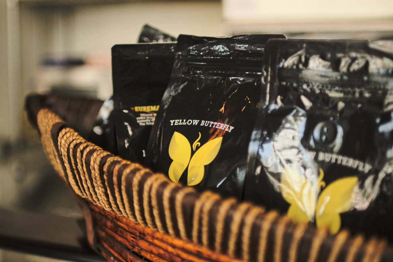 Yellow Butterfly Coffee Pioneer Square Seattle, WA