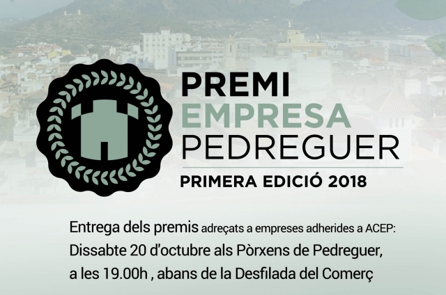 ENTREGA PREMI EMPRESA PEDREGUER 2018