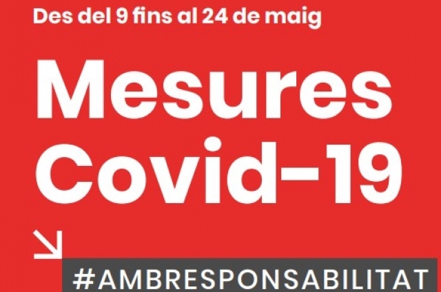 ACTUALITZACIÓ NOVES MESURES COVID-19 DES DEL 9 DE MAIG
