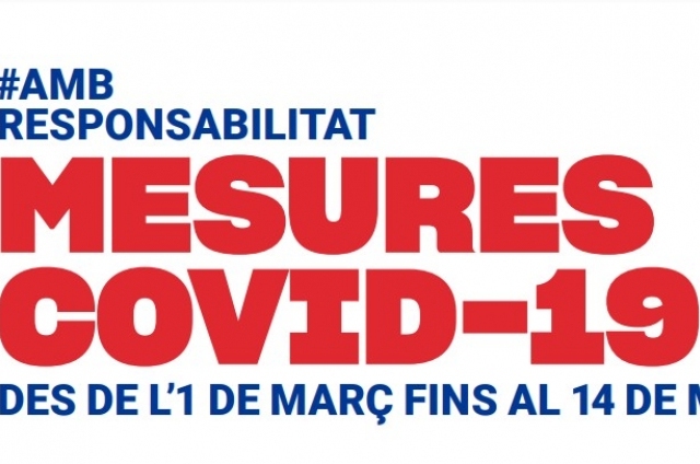 ACTUALITZACIÓ NOVES MESURES COVID-19 FINS EL 14 DE MARÇ