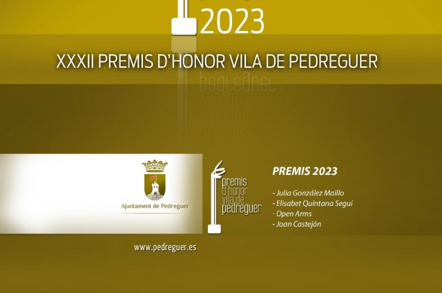 XXXII PREMIS D'HONOR VILA DE PEDREGUER. Conferència