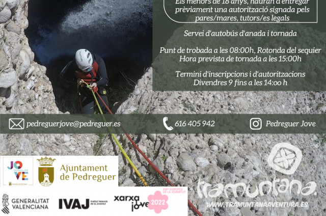 Barranquisme aquàtic, 17 de juny arriba - Pedreguer Jove
