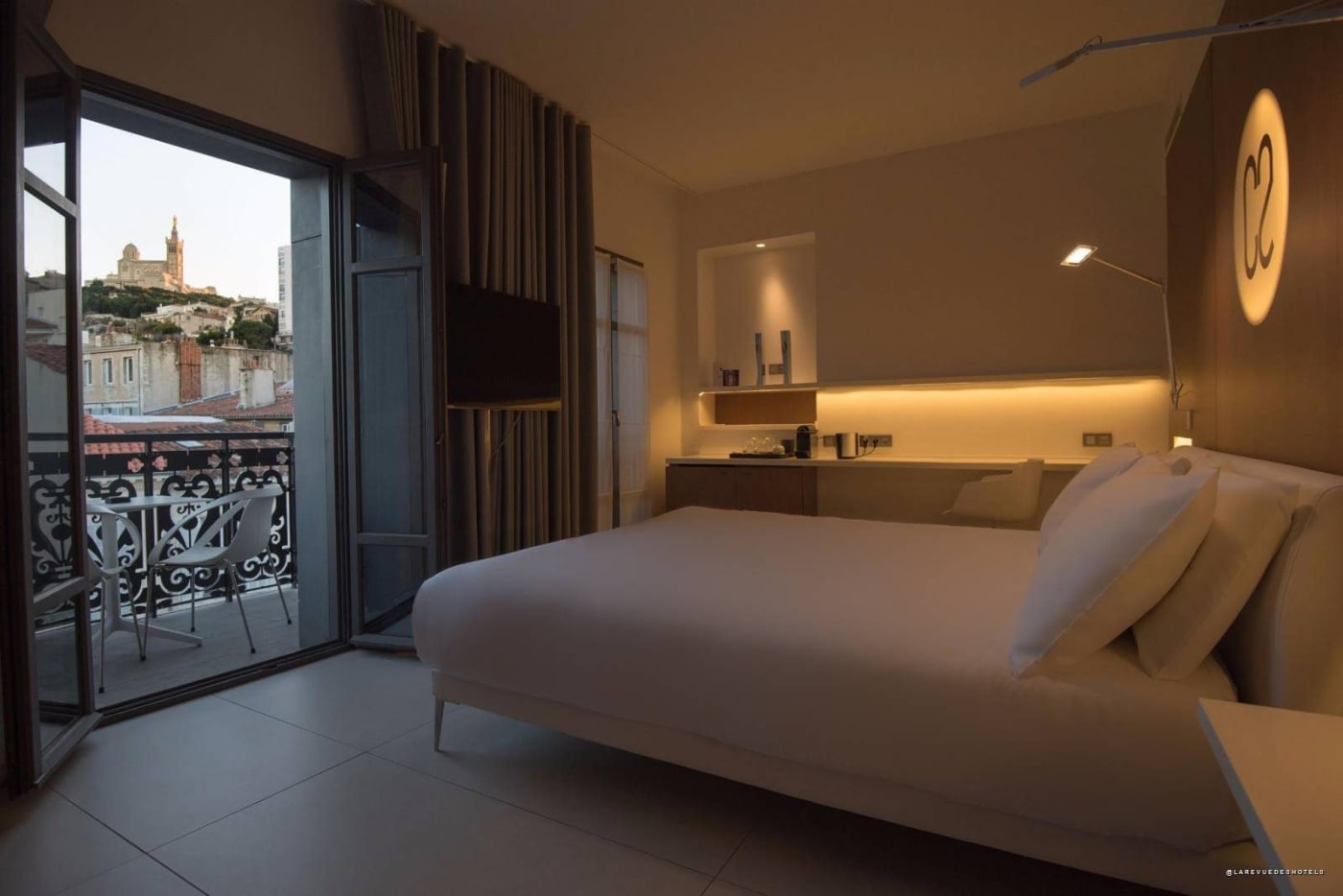 Exclusive Room at Hôtel C2 with balcony facing Notre-Dame-de-la-Garde