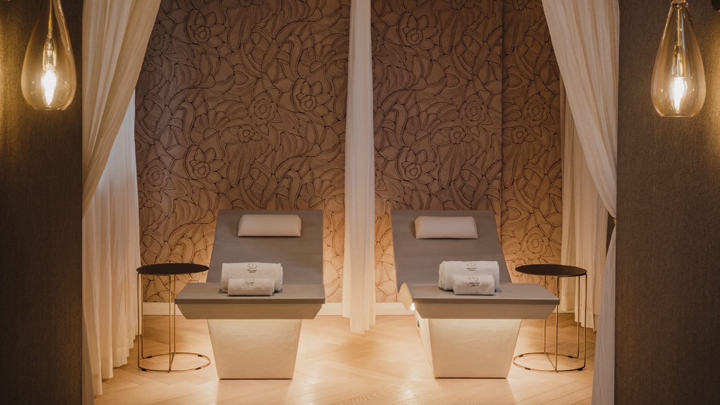 Salle de repos du spa J Wellness Circle au Taj Hessischer Hof