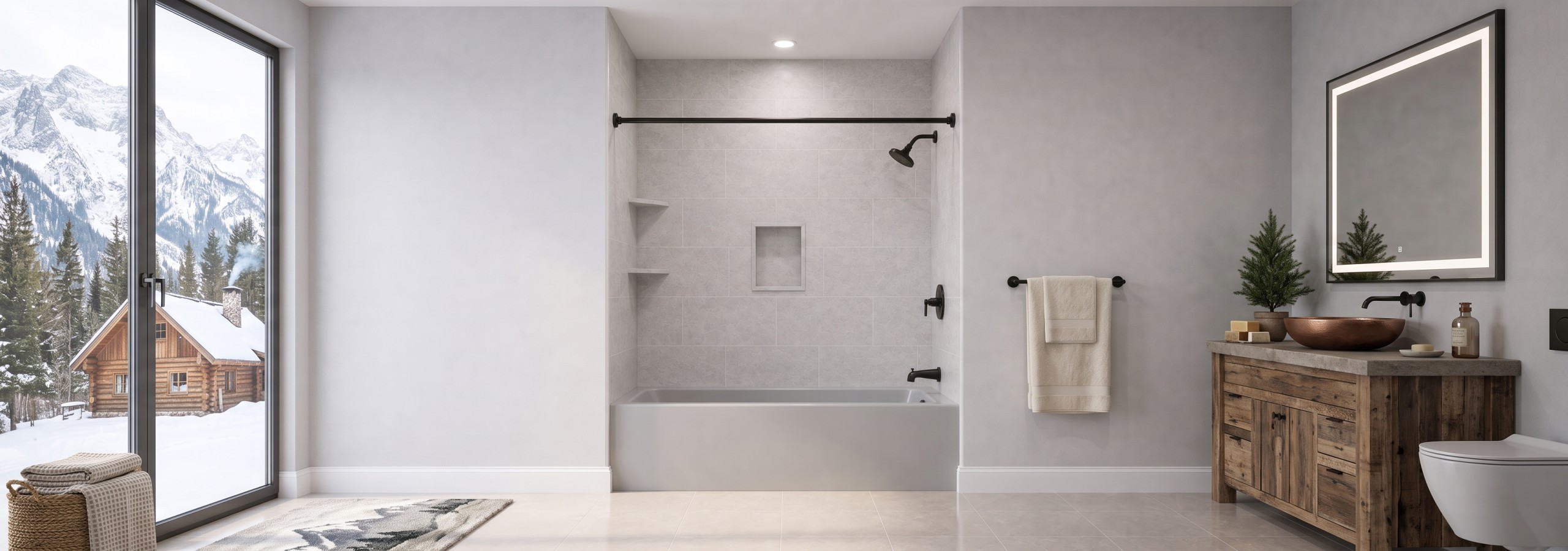 VizaBath grout-free bathroom remodel inspiration