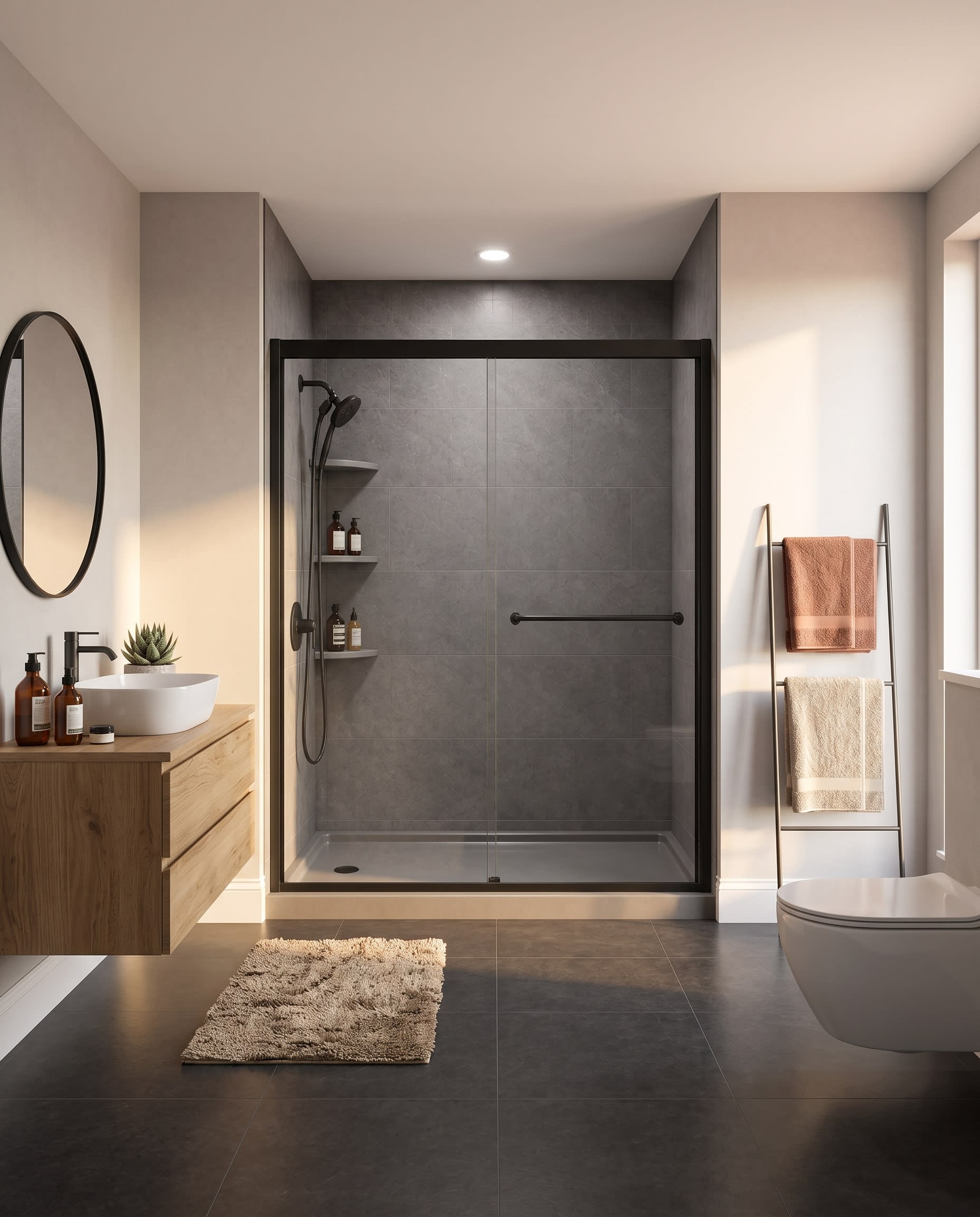 A beautiful VizaBath bathroom