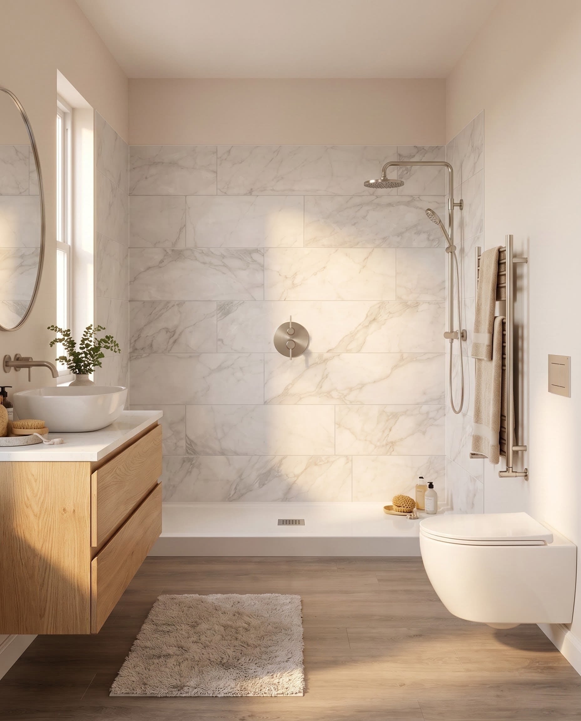 A beautiful VizaBath bathroom