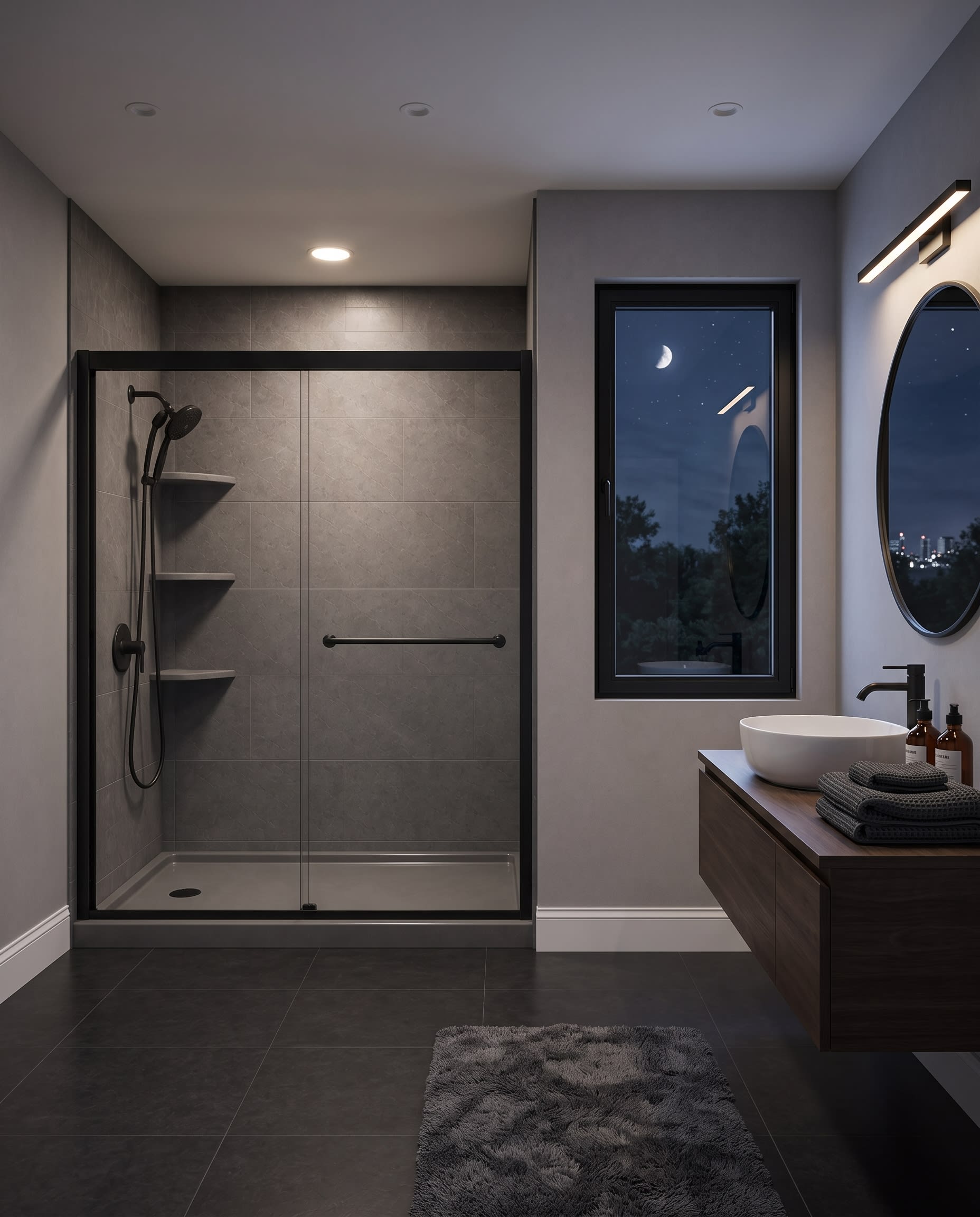 A beautiful, finished VizaBath bathroom