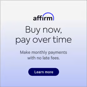 Pay over time with Affirm