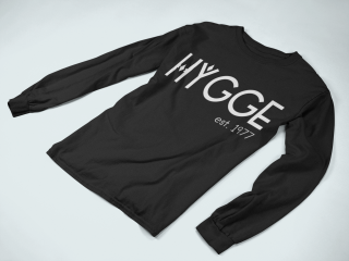 Hygge Langarmshirt in Schwarz