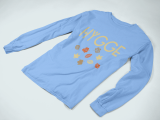 Hygge Langarmshirt in Blau