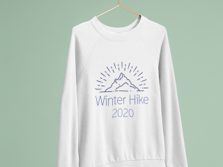 Personalised sweatshirt with winter design