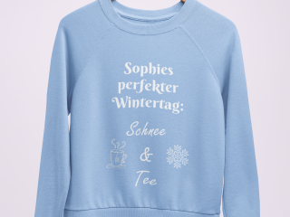 Pullover mit selbstgestalteten Winter Design