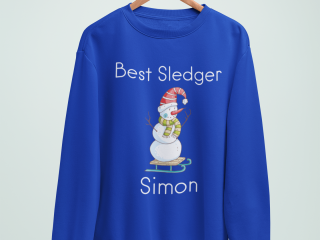 Personalised sweatshirt with winter design