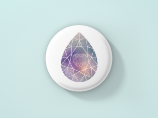 button with a customized design
