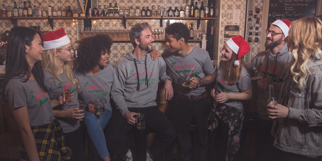 Group with customized Hoodies