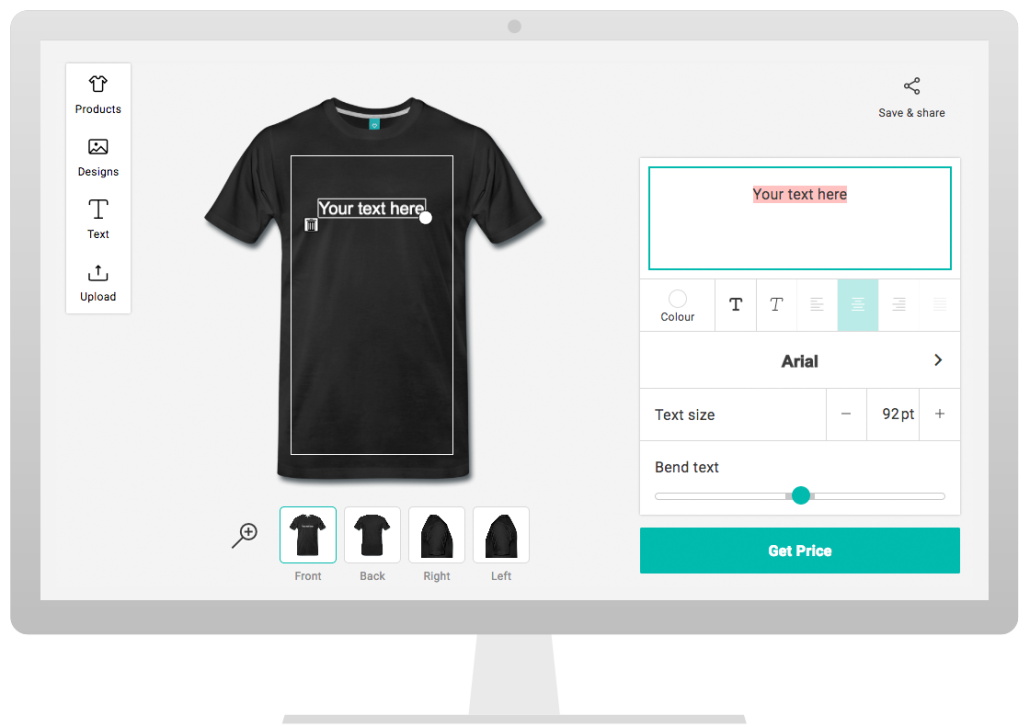 Design tool from Spreadshirt