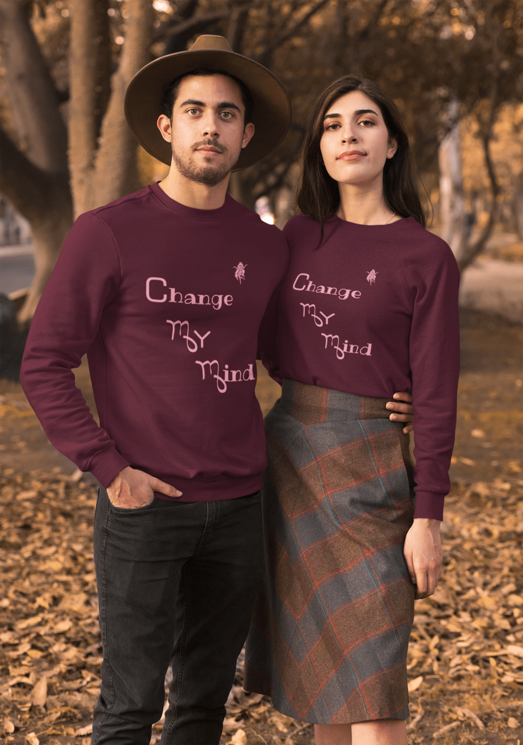 Matching virgo sweaters with guy and girl
