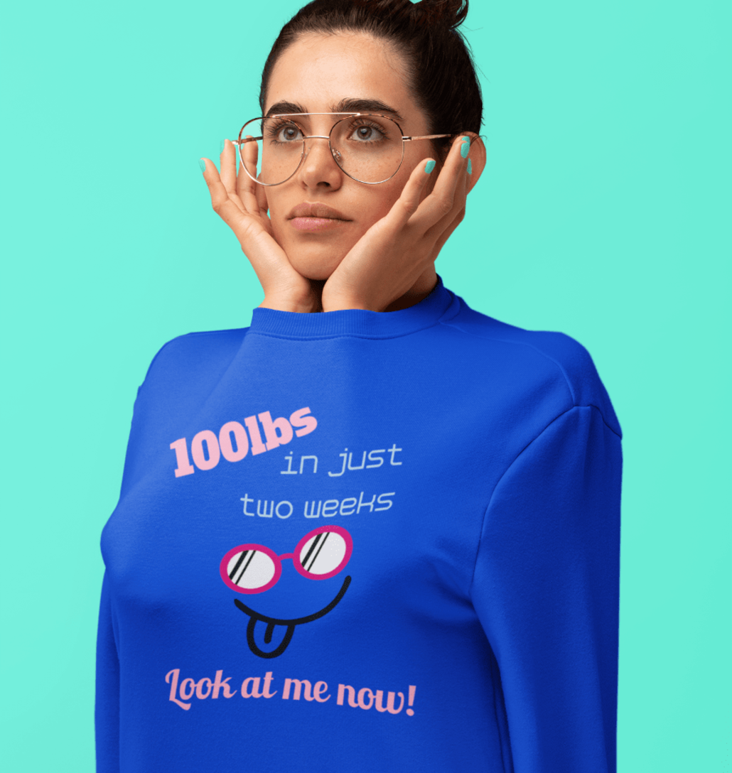Girl with custom boyfriend sweater
