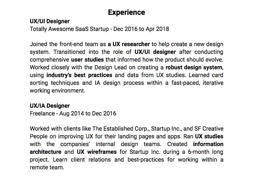 How To Create A First Rate UX Resume