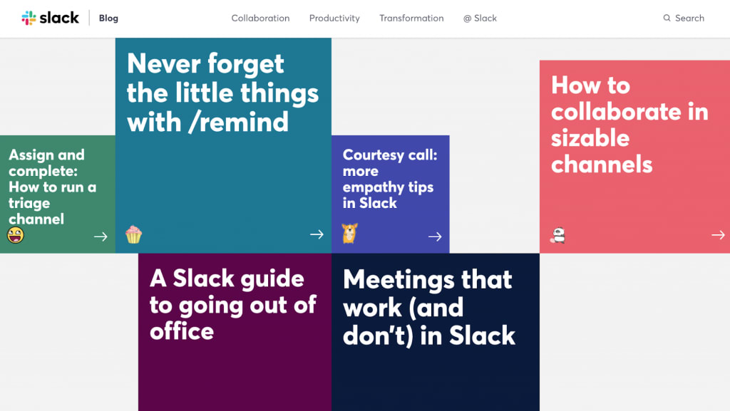 Slack's website