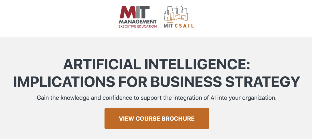 Artificial Intelligence: Implications for Business Strategy: Certification Program from MIT