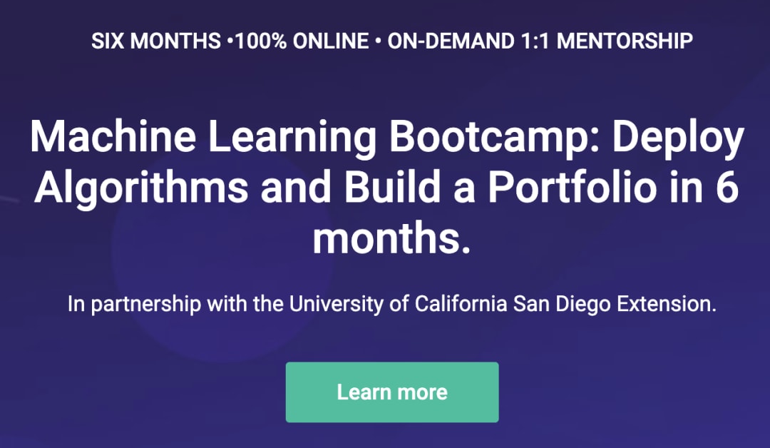 machine learning certification: Springboard’s Machine Learning Engineering Career Track
