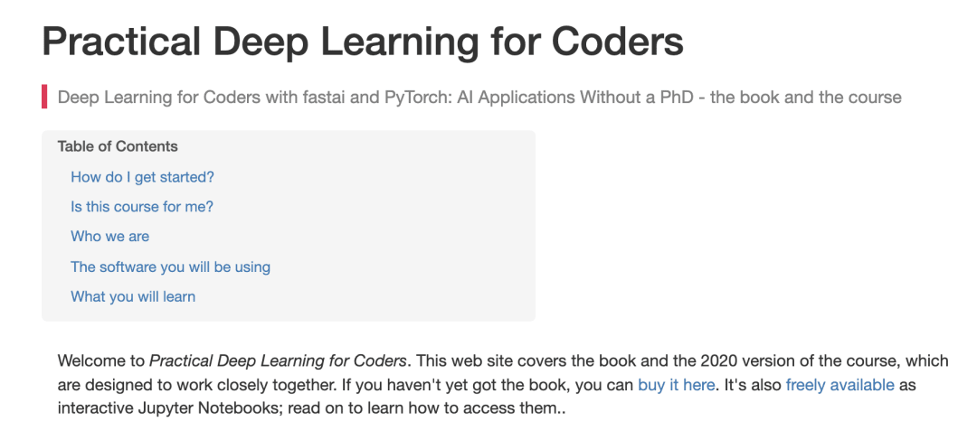 Free Machine Learning Course (fast.ai)