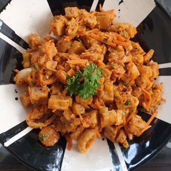 Pol Roti Seafood Koththu