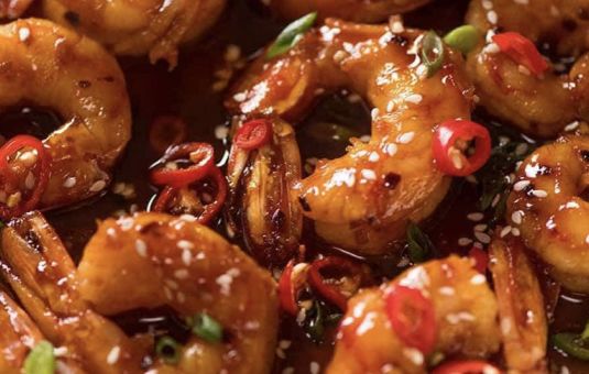 PRAWNS CHILLI GARLIC