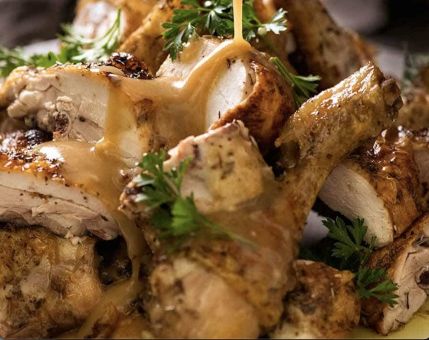 ROAST CHICKEN WITH GRAVY