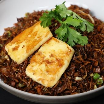 Veggie Loader Rice with Grilled Halloumi