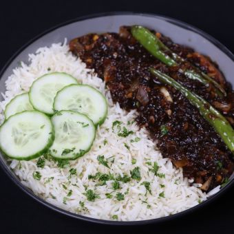 Spicy Sesame Chicken Rice