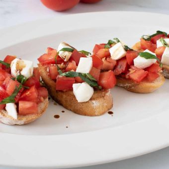 Bruschetta With Fresh Mozzerella