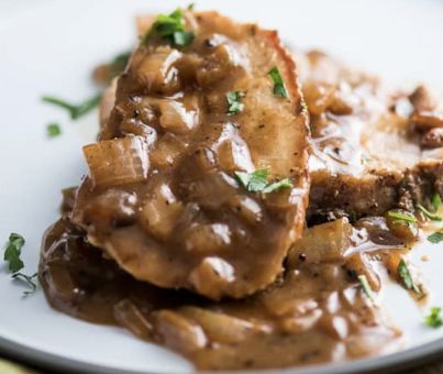 ROAST PORK WITH GRAVY 
