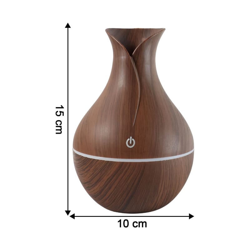 Mini Wooden Humidifier Ultrasonic Mist Diffuser with LED thumbnail 7