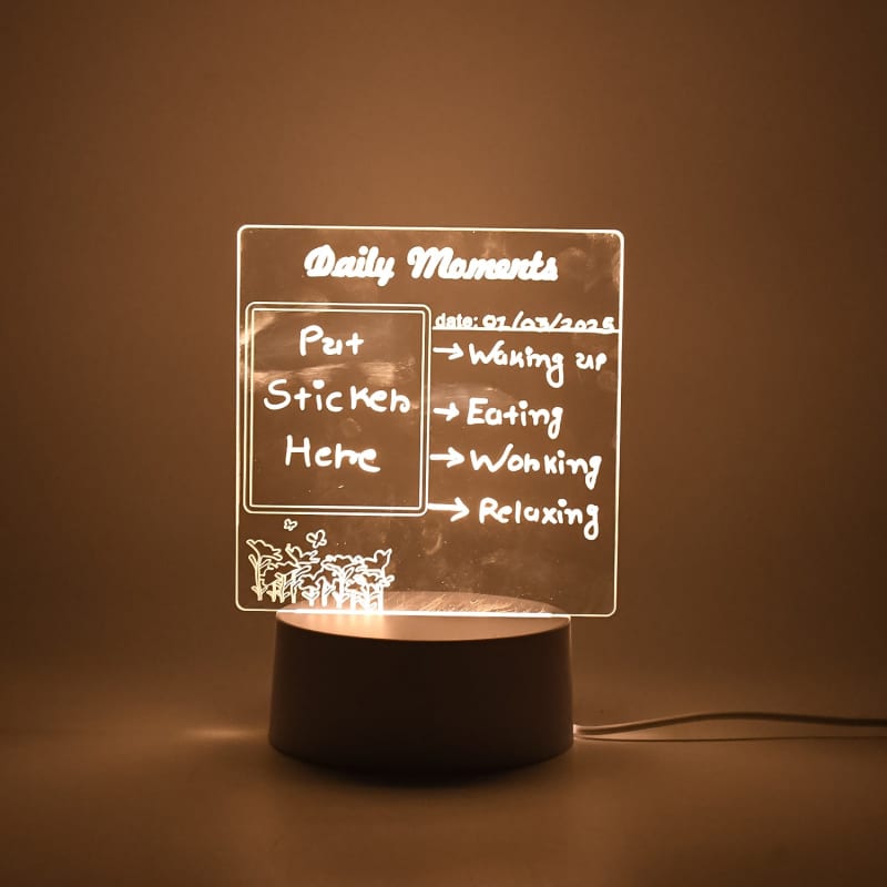 3D Creative Visualization Acrylic Lamp & Night Board thumbnail 6