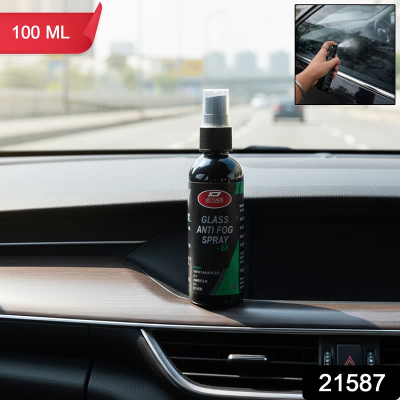 Hydrophobic Glass Anti-Fog Spray for Car Windshields & Mirrors (100ml)