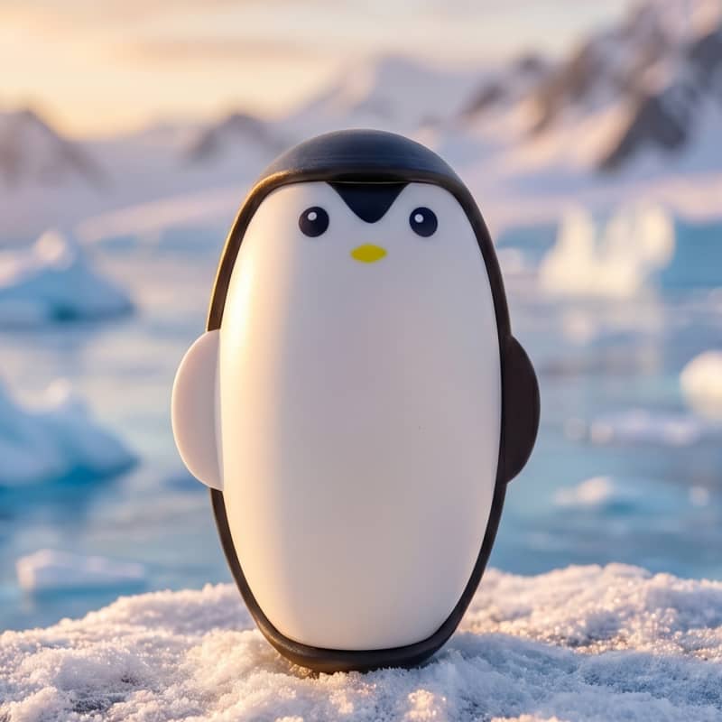 Cute Penguin Washable & Reusable Gel Lint Roller for Clothes & Pet Hair thumbnail 3