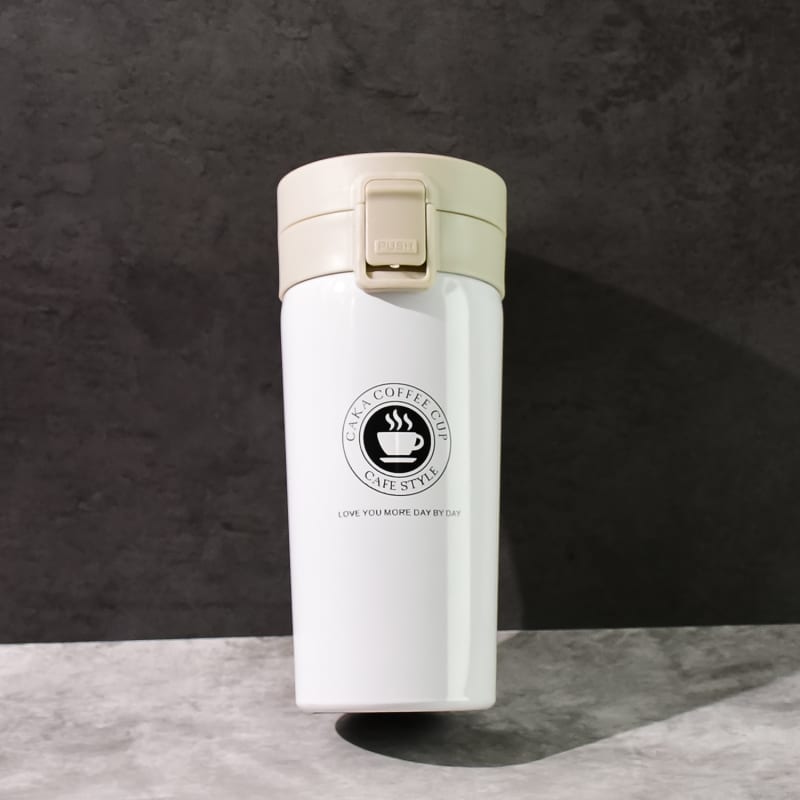 Stainless Steel Vacuum Insulated Coffee Flask with Flip Lock Lid (400ml) thumbnail 2
