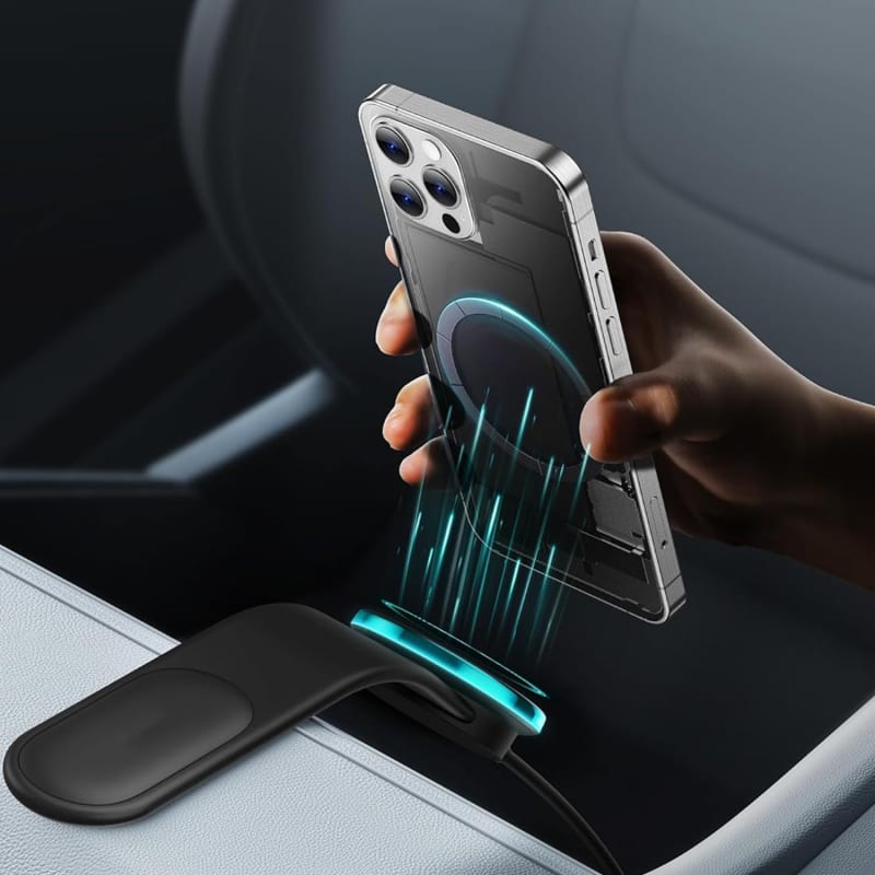 Wireless Car Charger 15W Fast Charging & Secure Mount thumbnail 6