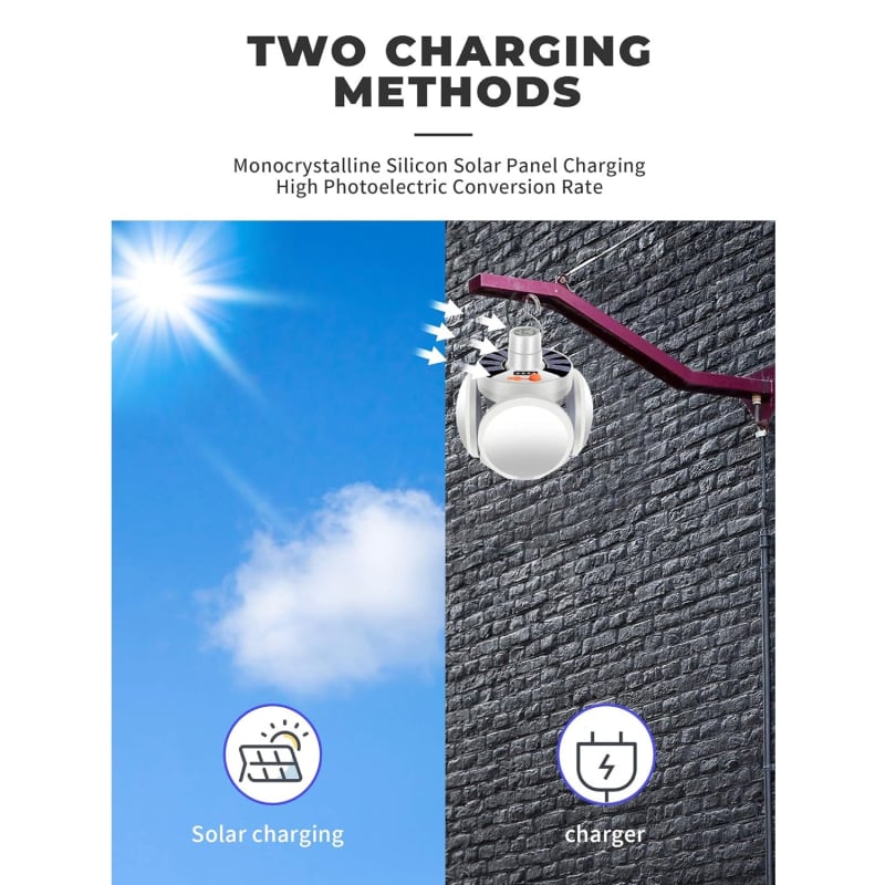 Solar Camping Light USB Rechargeable Emergency LED thumbnail 12