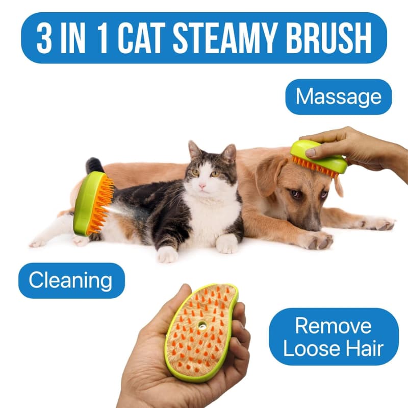 3In1 Steam Pet Brush thumbnail 7