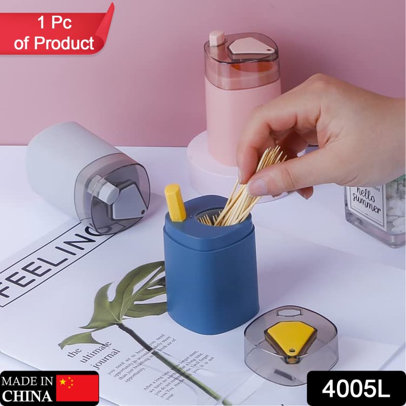 Pop-Up Automatic Toothpick Dispenser Storage Organizer