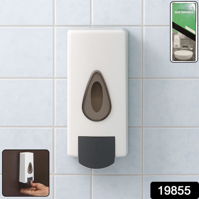 Wall-Mounted Push Button Liquid Soap & Shampoo Dispenser