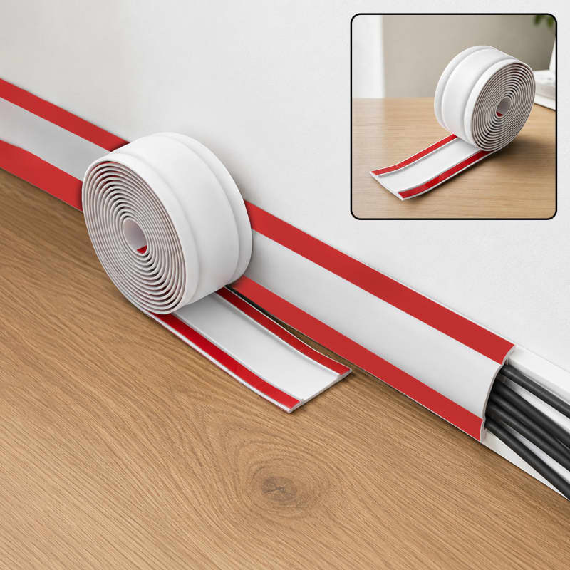 Adhesive Cable Protector Cord Cover 3Mtr