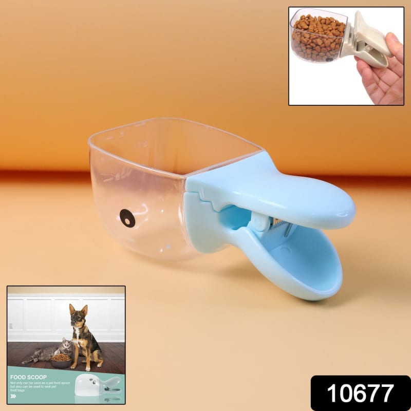 2In1 Pet Food Scoop With Bag Clip thumbnail 2
