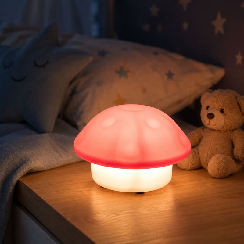 Mushroom Shape Led Night Lamp 1Pc