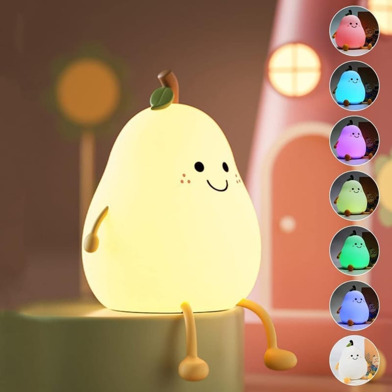 Rechargeable Pear Silicone Night Lamp
